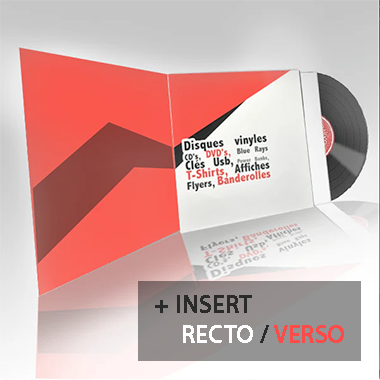 Disque vinyle 140G - 33 tours (LP) Album Collector (Gatefold) avec Insert Recto / Verso