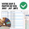 Votre DDP / CD master à partir de vos pistes WAV AIF ou MP3