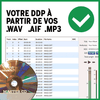 Votre DDP / CD master à partir de vos pistes WAV AIF ou MP3