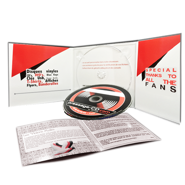 CD Digipack 3 volets avec Livret - Pressage-cd.com